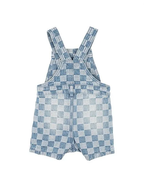 FOX & FINCH THE WATERHOLE CHECK DENIM OVERALL