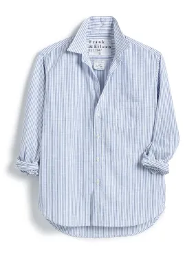 Frank & Eileen - Eileen Woven Button Up in Blue Stripe