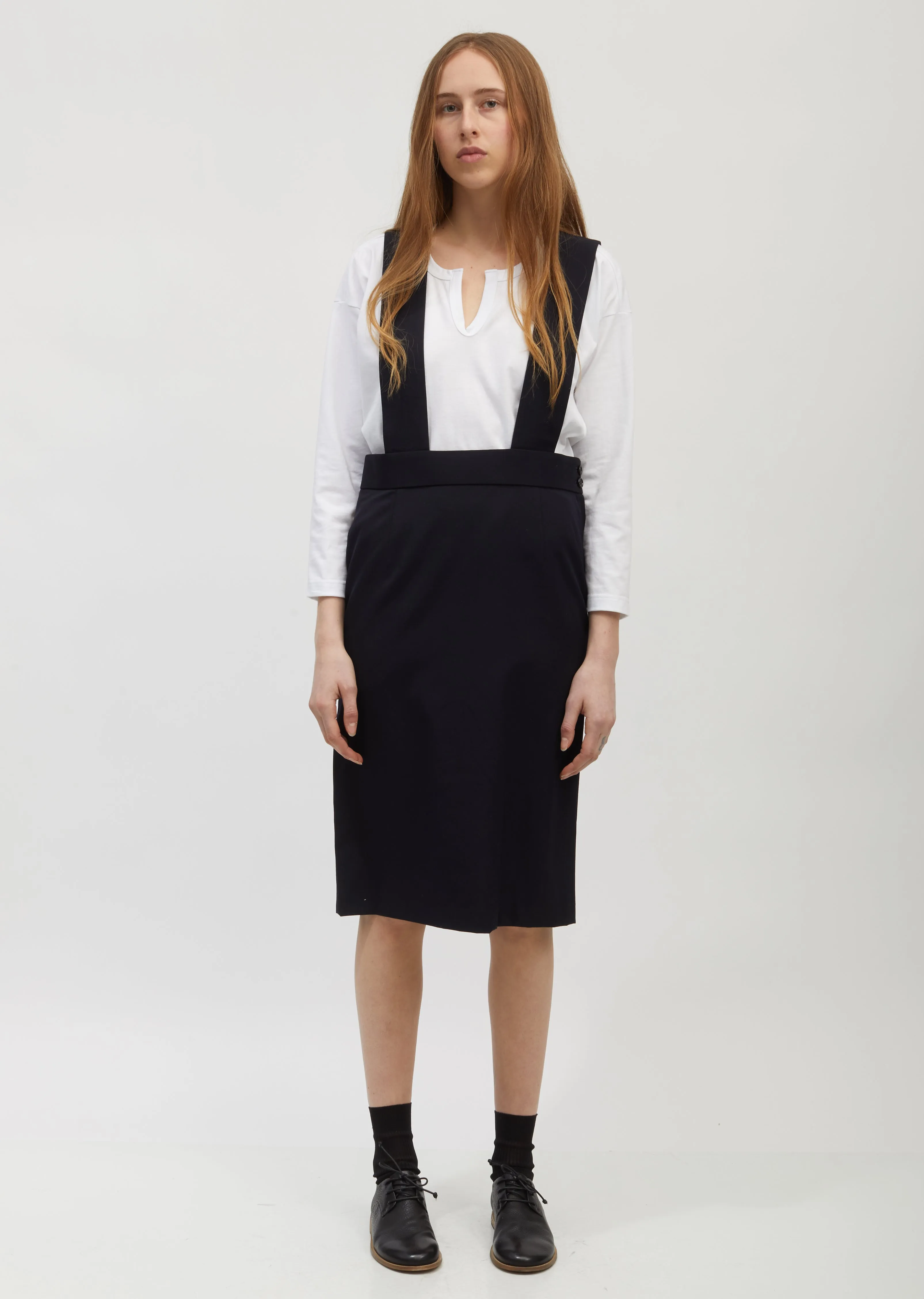 Gabardine Suspender Skirt