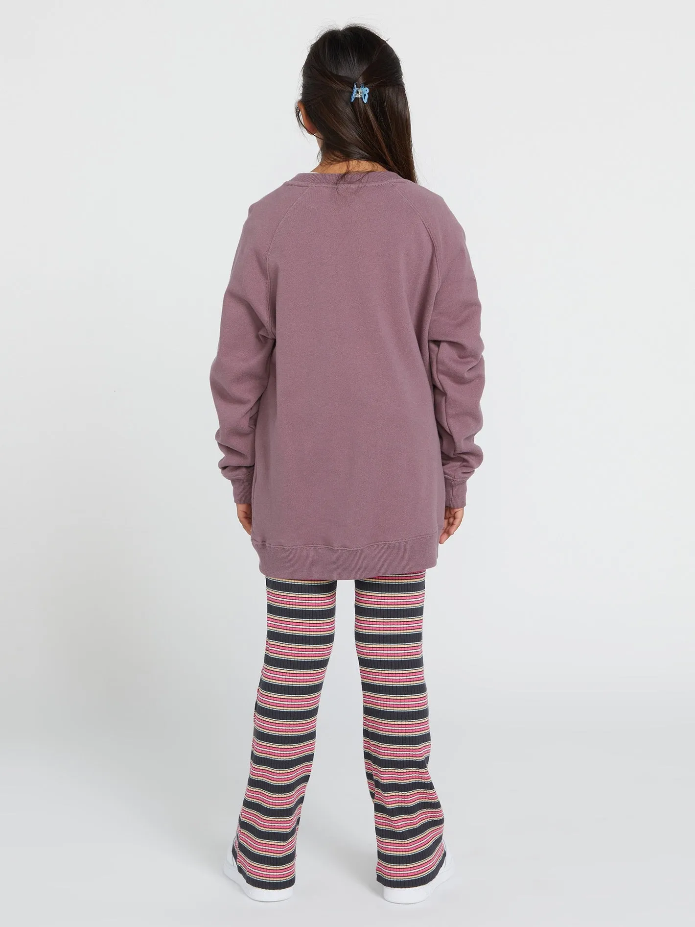 Girls Truly Stokin Boyfriend Long Sleeve Shirt - Acai