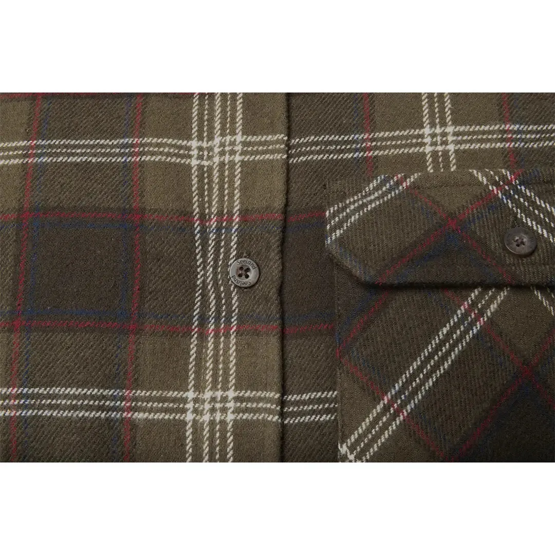 Glen Flannel Shirt - Pine Green Check by Seeland