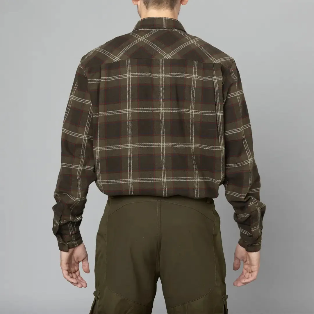 Glen Flannel Shirt - Pine Green Check by Seeland