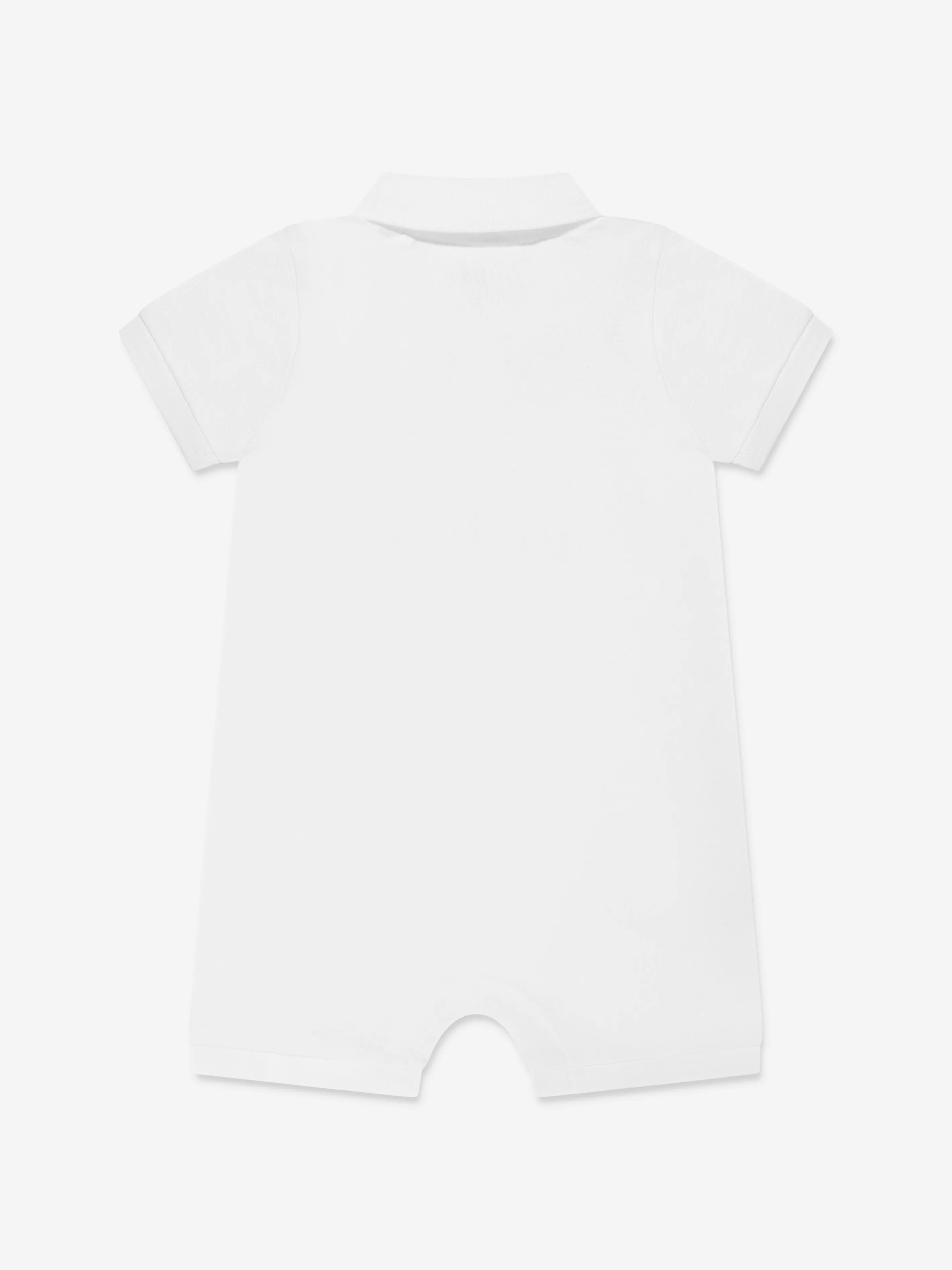 Guess Baby Boys Logo Romper in White