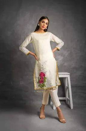 Gul Ahmed Glamorous Luxury Limited Eid Edition 2019 – 2 PC Glitter Printed Suit EA-88