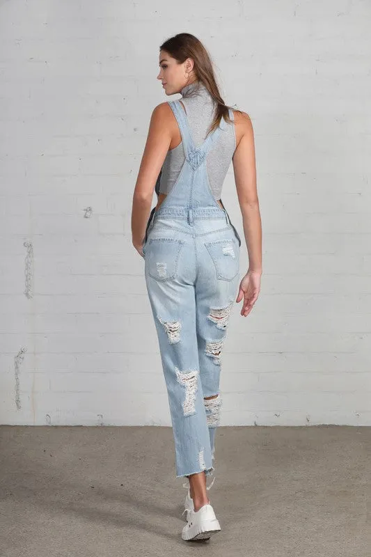 HEAVY DISTRESSED STRAIGHT FIT OVERALL