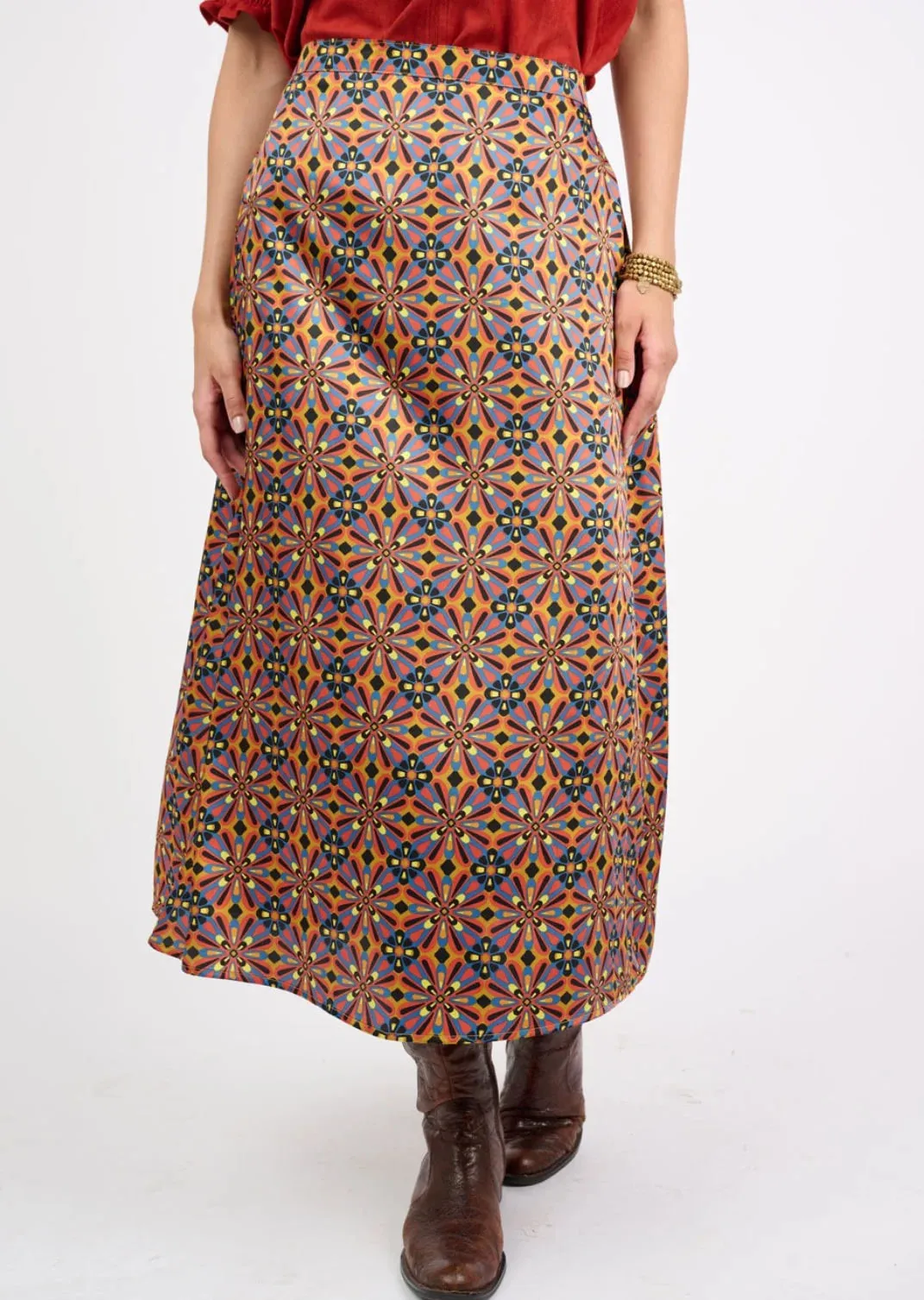 Ivy Jane/ Uncle Frank Midi Print Skirt