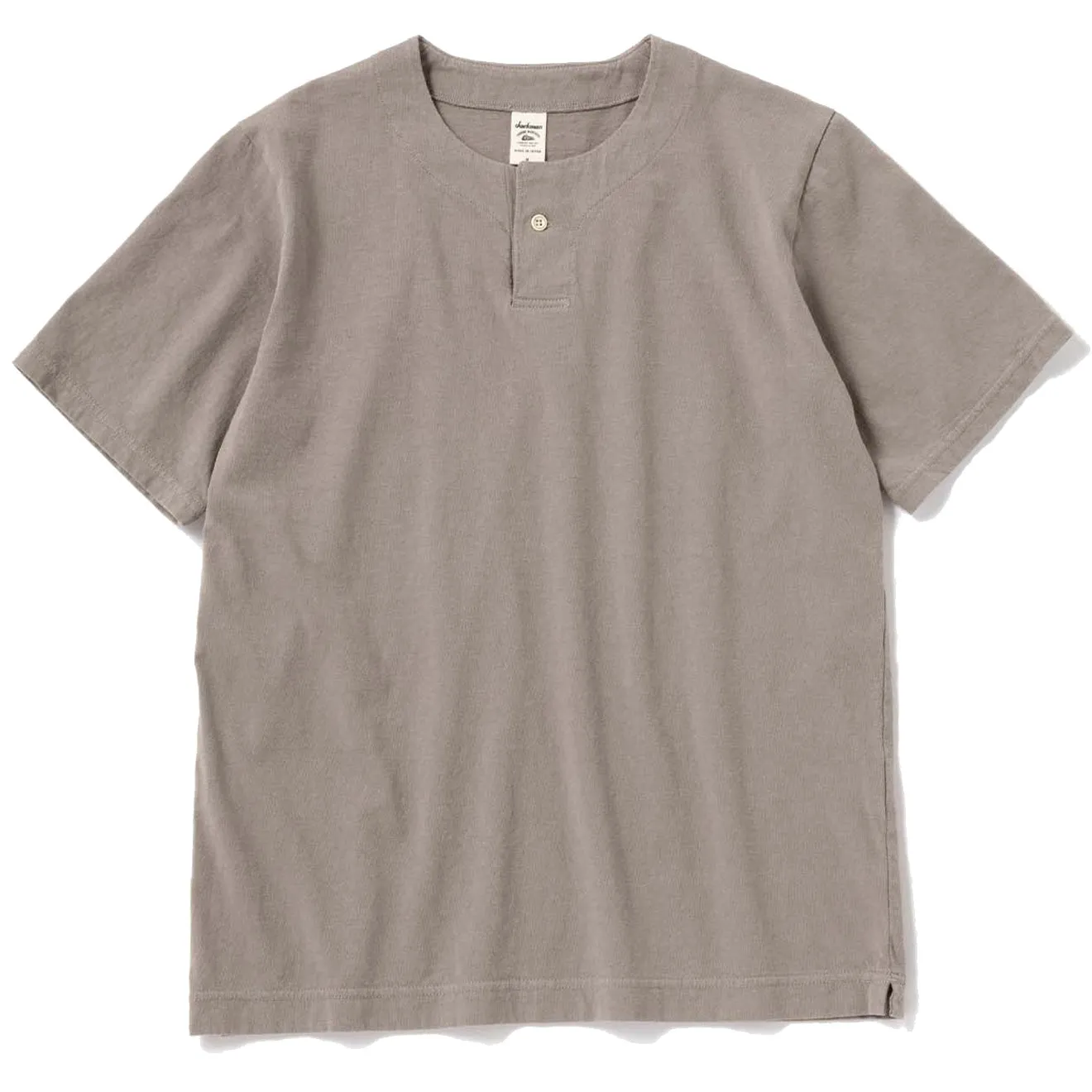 Jackman Henley Neck S/S Tee Smoke Gray