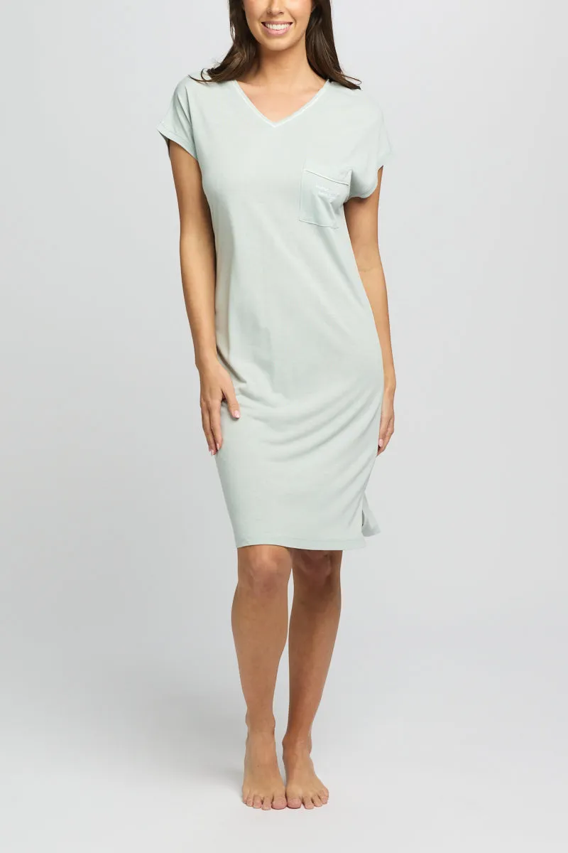 Jersey Knit T-Shirt Nightie Mint