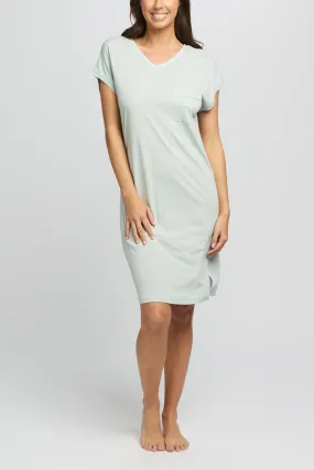 Jersey Knit T-Shirt Nightie Mint