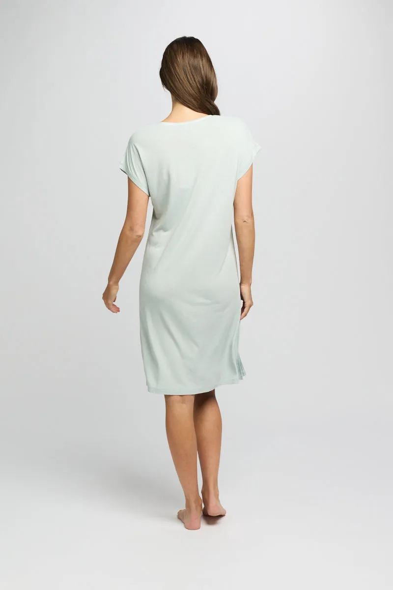 Jersey Knit T-Shirt Nightie Mint