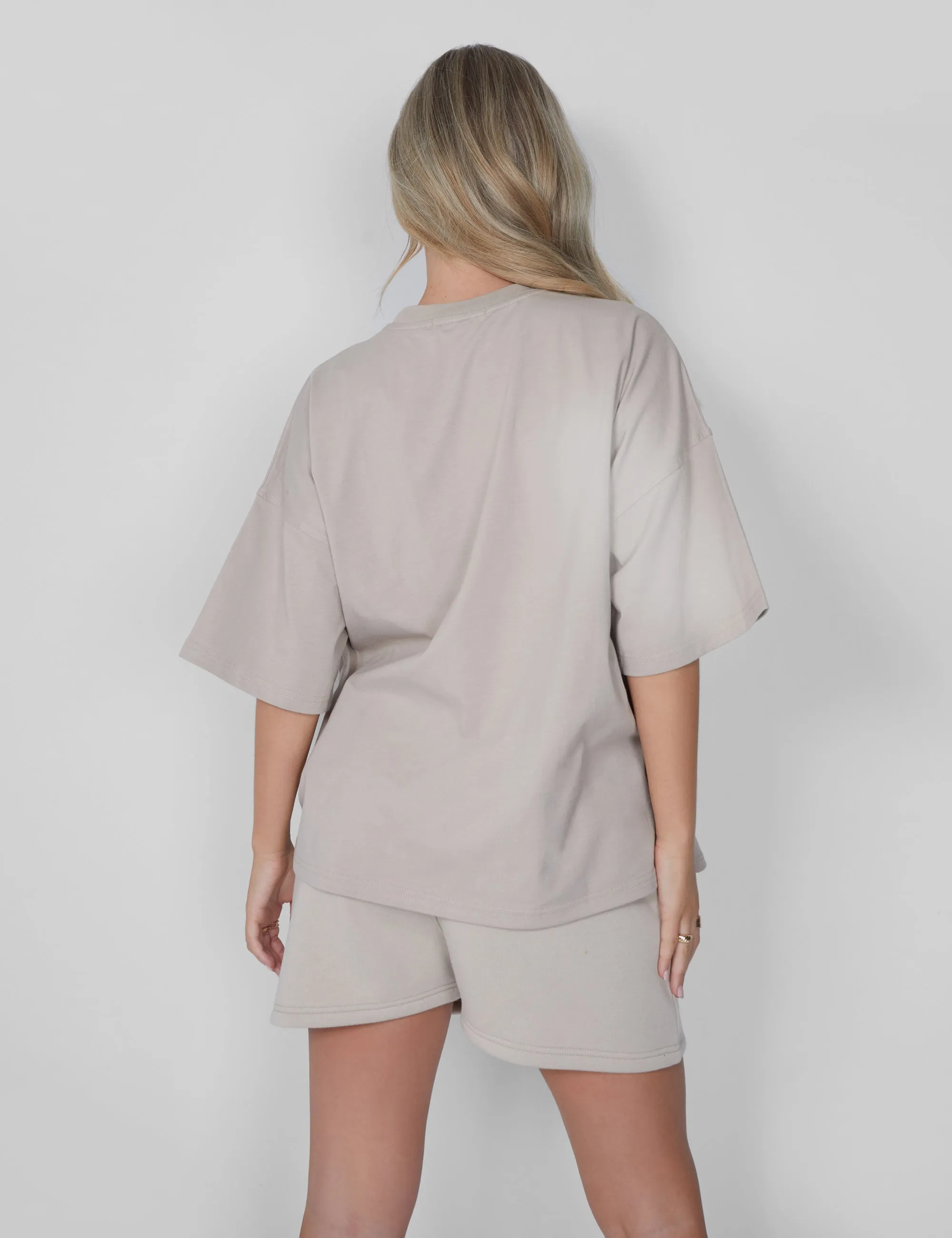 Kaiia Oversized T-shirt Stone