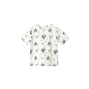 Kids Boxy T-Shirt all over Print - Off-White