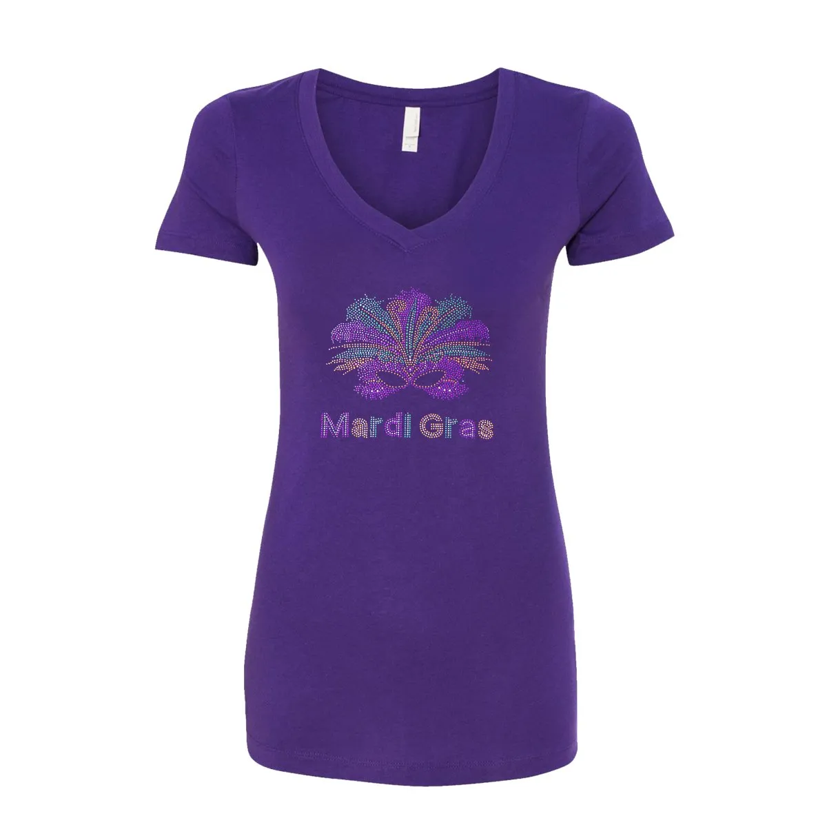 Ladies Nola Rhinestone V-Neck