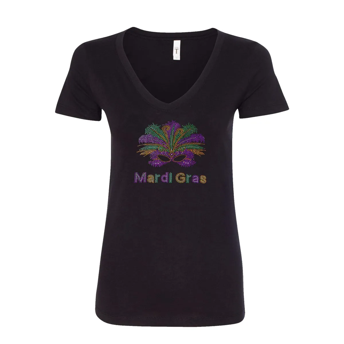 Ladies Nola Rhinestone V-Neck