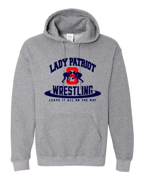 Lady Patriot Wrestling - S - T-Shirt, Long Sleeve T-shirt, Crew Neck or Hooded Sweatshirt (Copy)