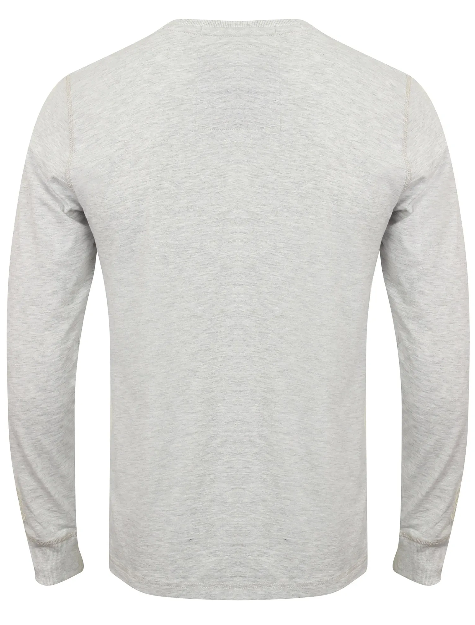 Lawton Cove Long Sleeve Henley Top in Ice Grey Marl - Tokyo Laundry