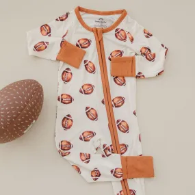 Little Joy Co. Zippy Romper - Football