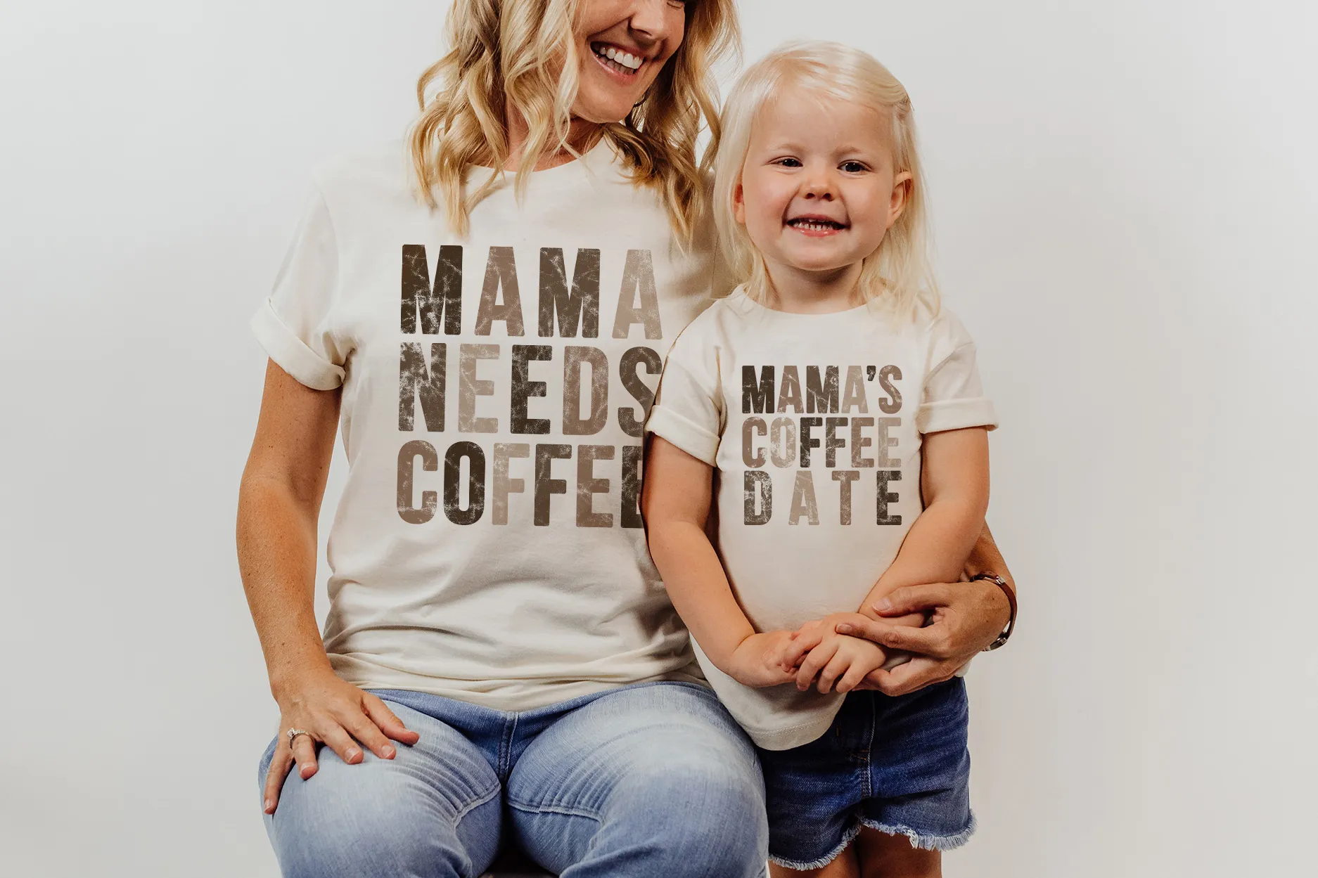 Mama Needs Coffee Tee - Neutral