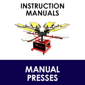 Manual T-Shirt Press Instruction Manuals