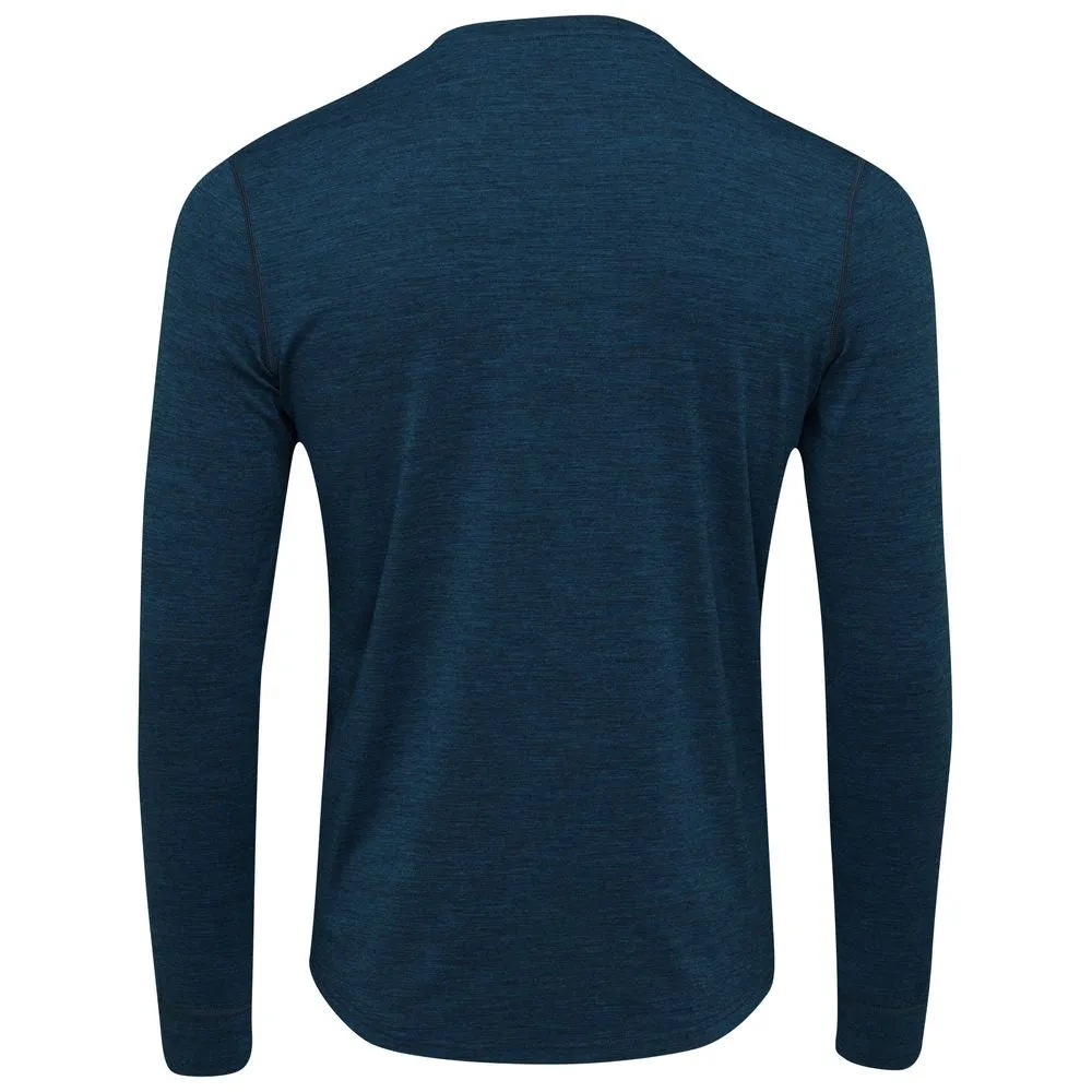 Mens Merino Blend 160 PJ Henley (Petrol)