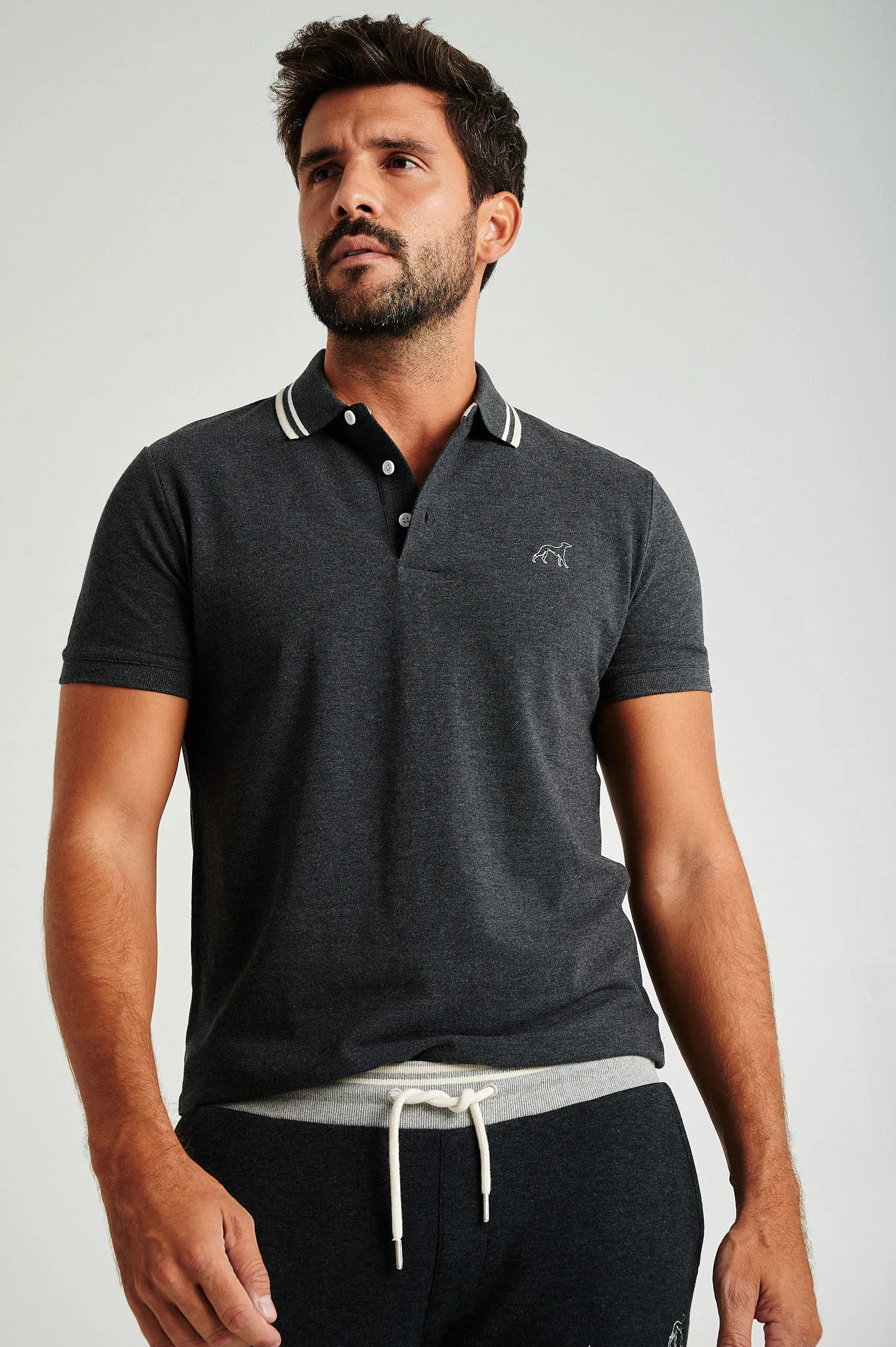 Men's short sleeve polo from organic cotton capsule collection