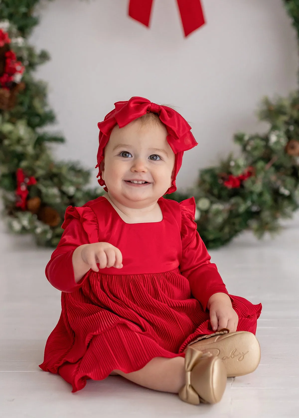 Merry 'n Bright Red Velvet Dress