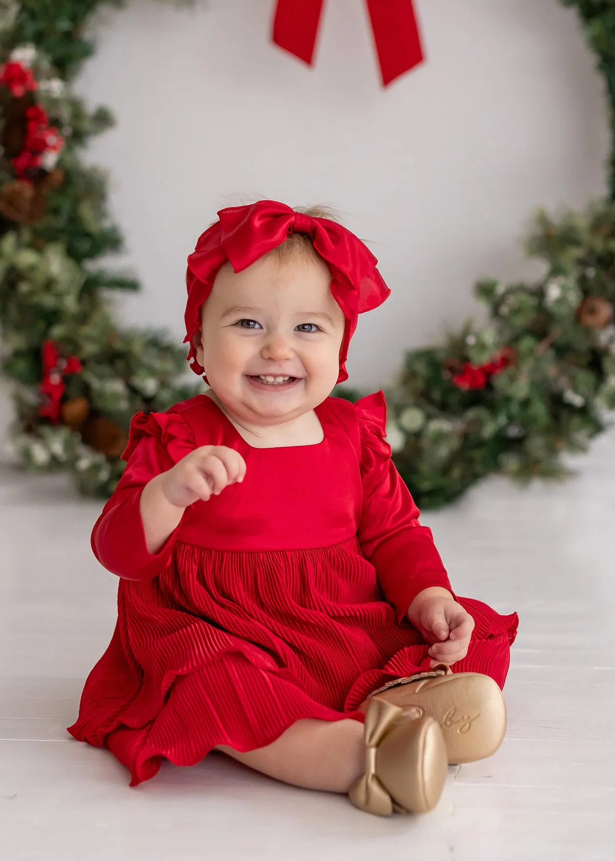 Merry 'n Bright Red Velvet Dress