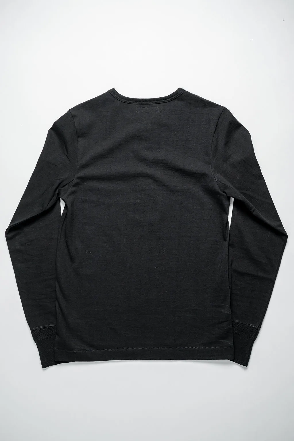 Merz b. Schwanen 206 Henley Long Sleeve - Deep Black