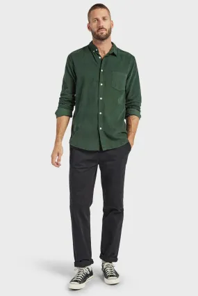 Micro Cord Shirt in Sherwood Green