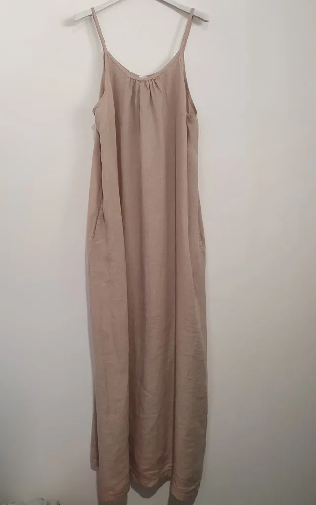 Montaigne Overall Style Maxi Dress w Pockets