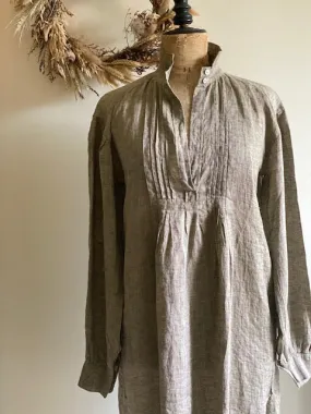 Moss Linen Artists Tunic