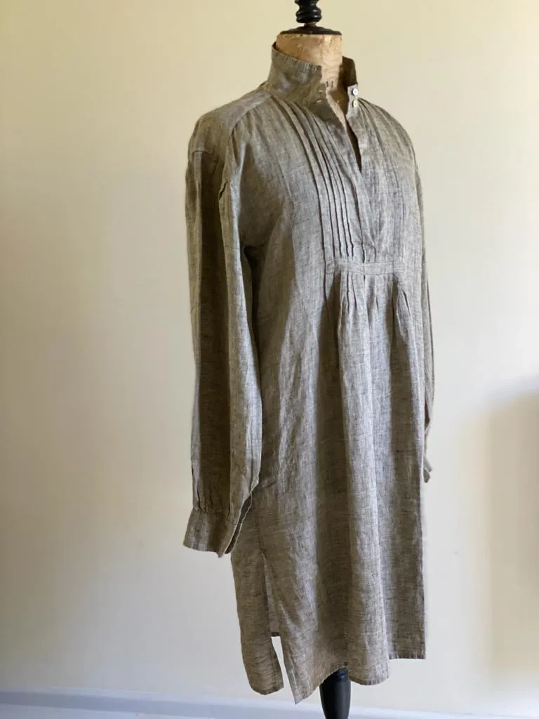 Moss Linen Artists Tunic