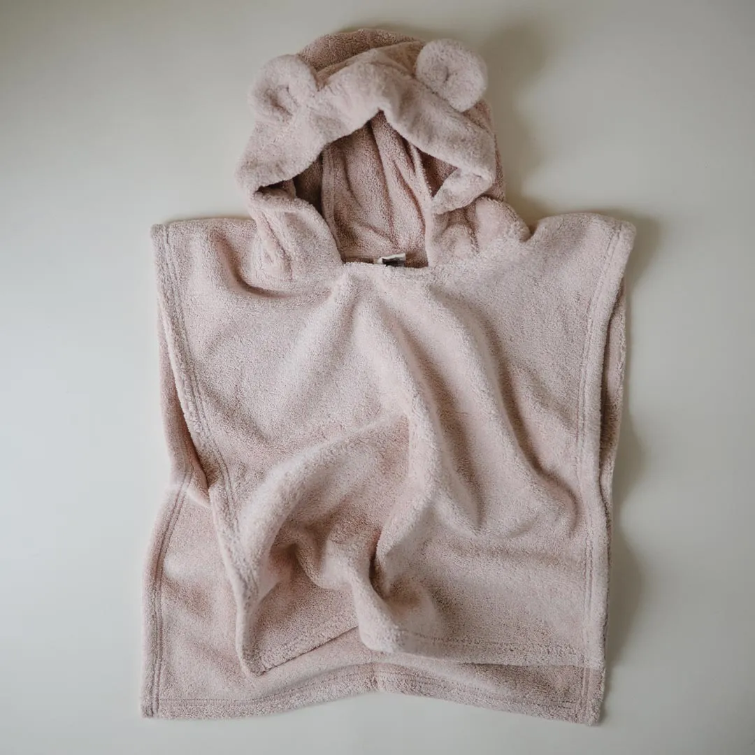 Mushie Poncho Towel - Bear Blush