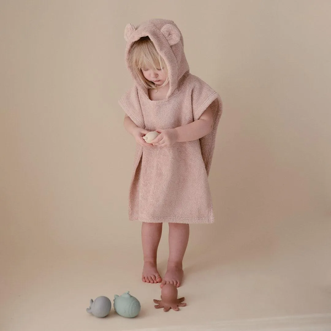 Mushie Poncho Towel - Bear Blush