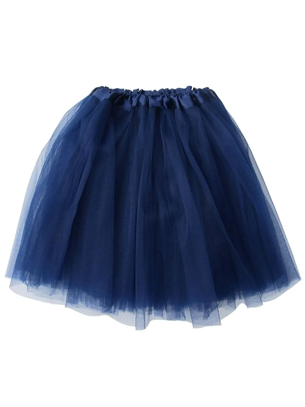 Navy Blue Plus Size Adult Tutu Skirt - Women's Plus Size 3- Layer Basic Ballet Costume Dance Tutus