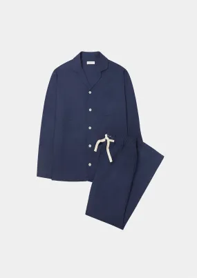 Navy Cotton Cashmere Pyjamas