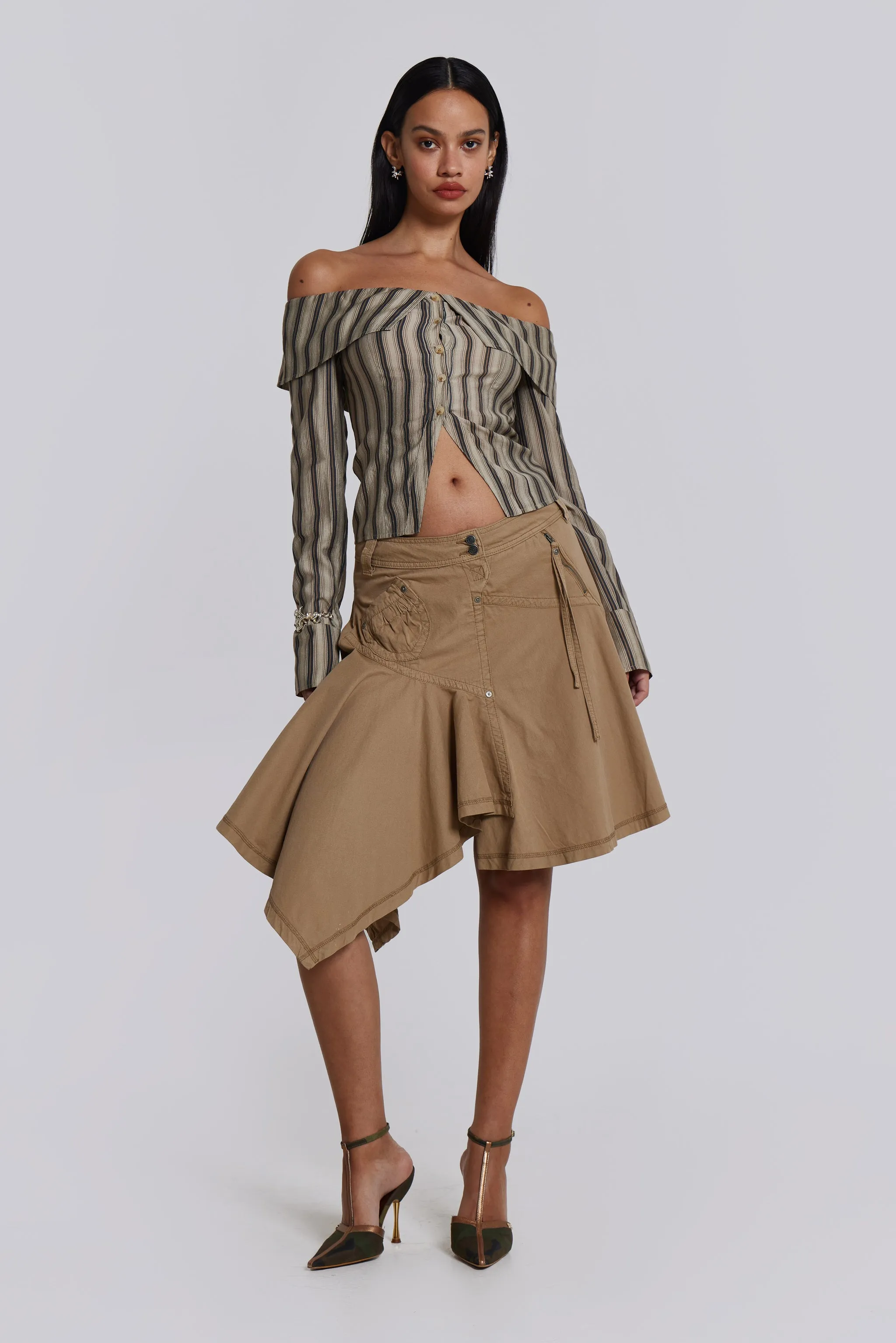 Noa Cargo Midi Skirt