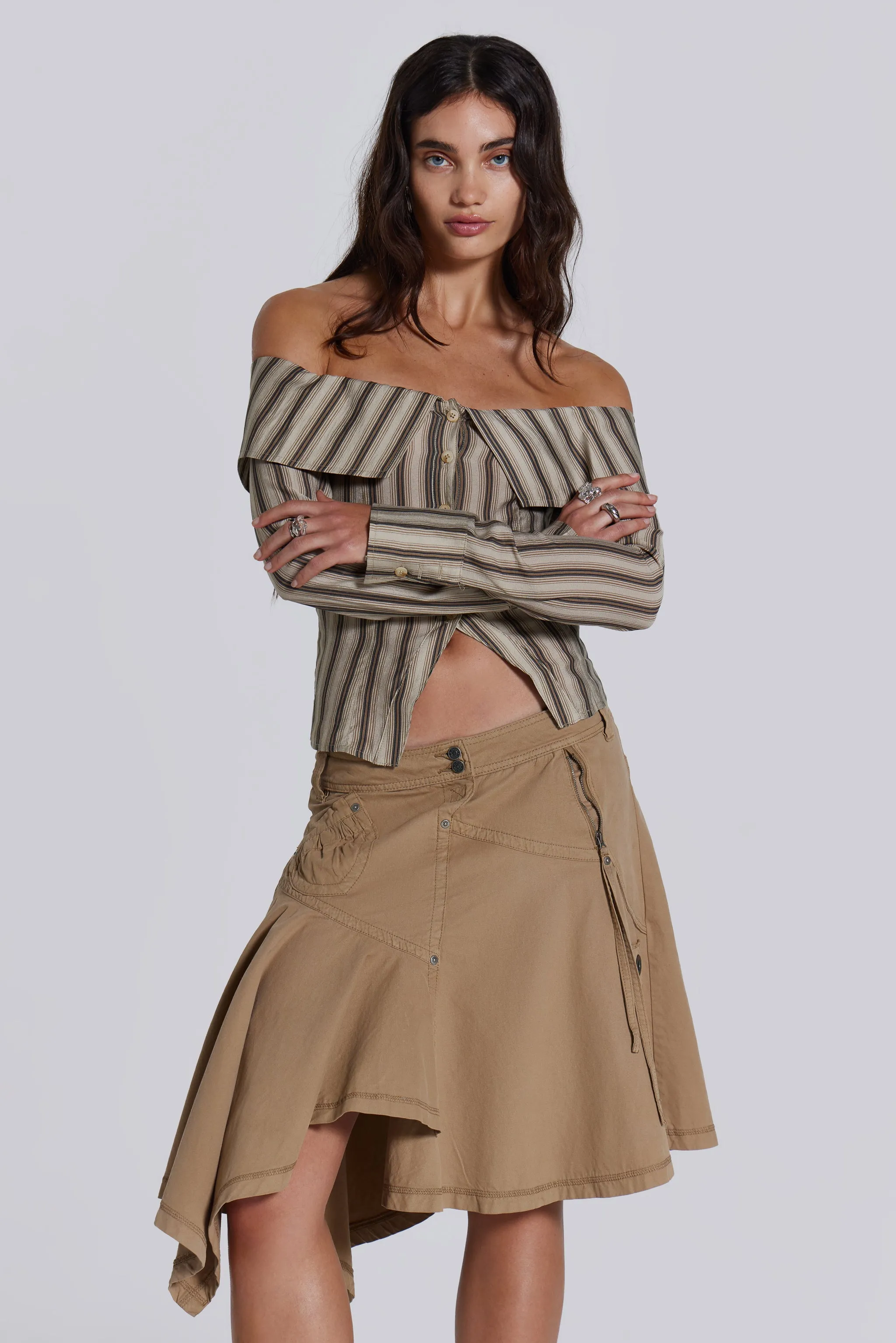 Noa Cargo Midi Skirt