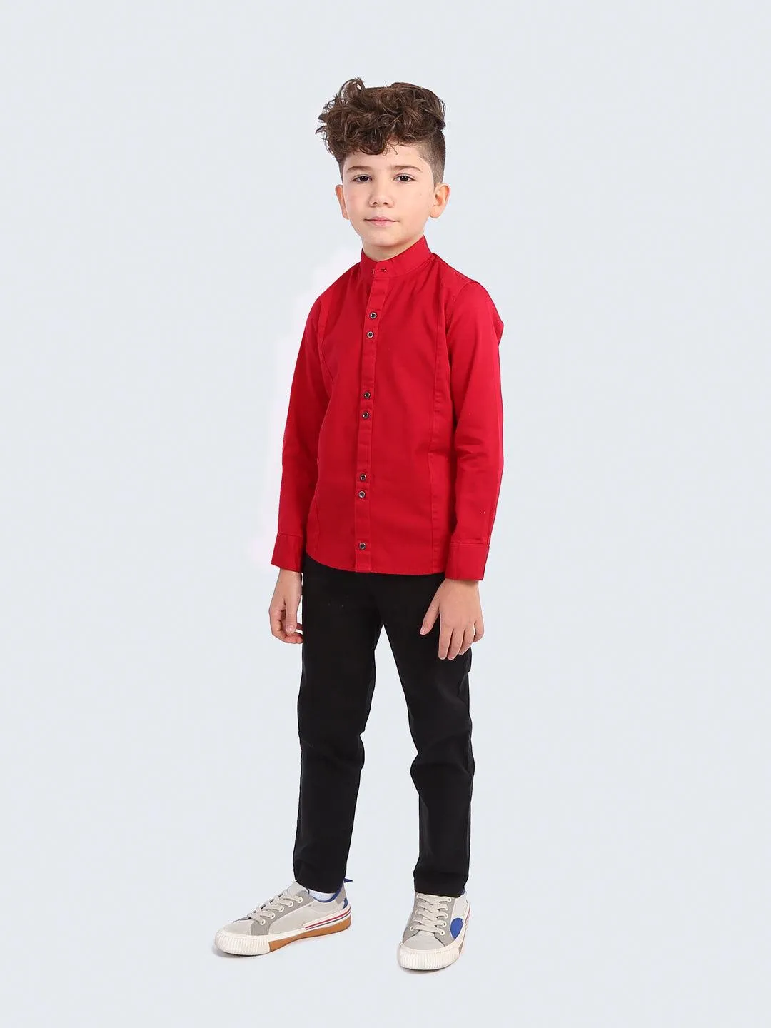 One Friday Red Corduroy Shirt