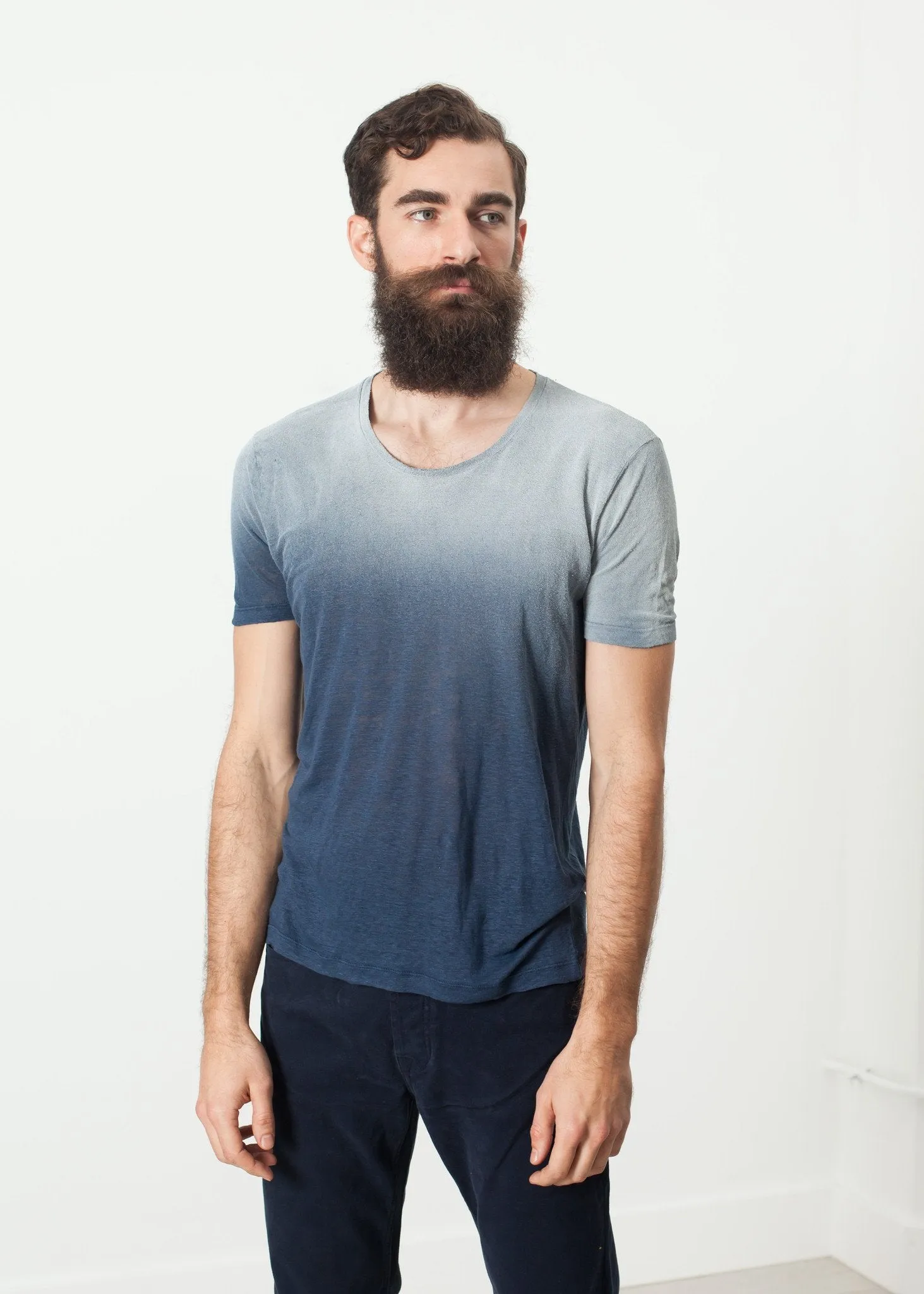 Overprint T-Shirt in Navy