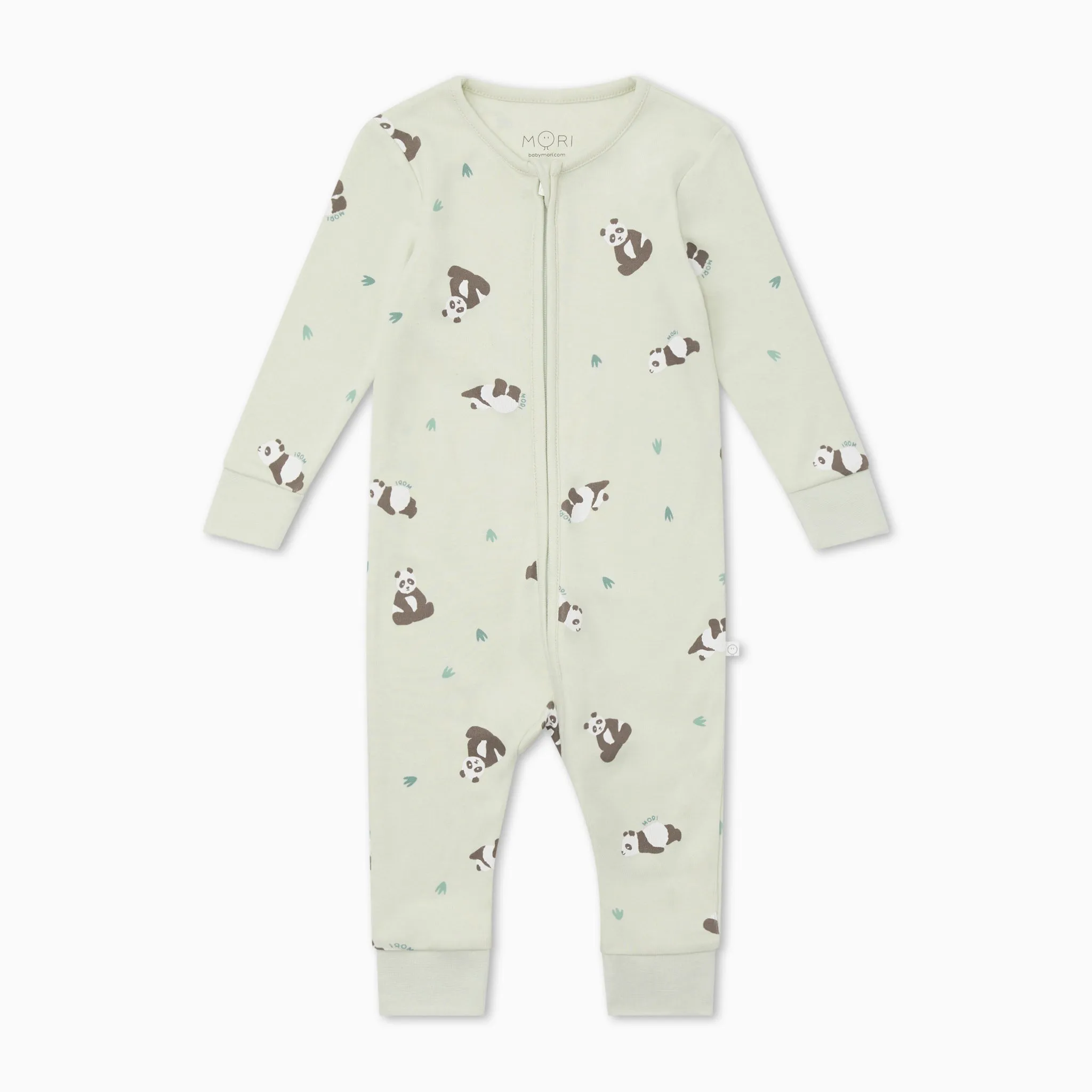 Panda Print Clever Zip Romper