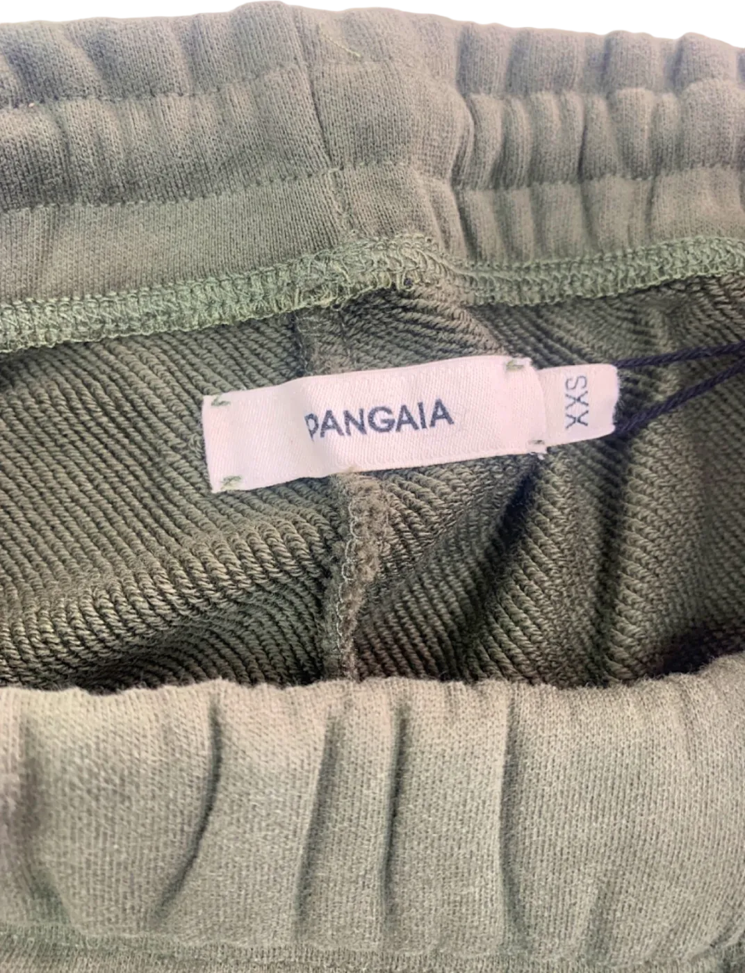 Pangaia Rosemary Green signature 365 Organic Cotton Slim Leg Track Pants UK XXS