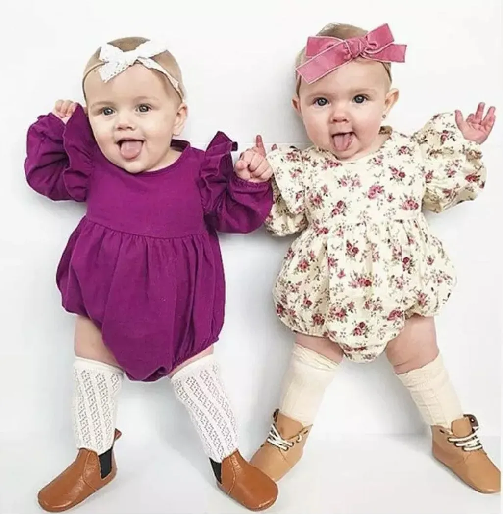 Plum Balloon Romper #100042