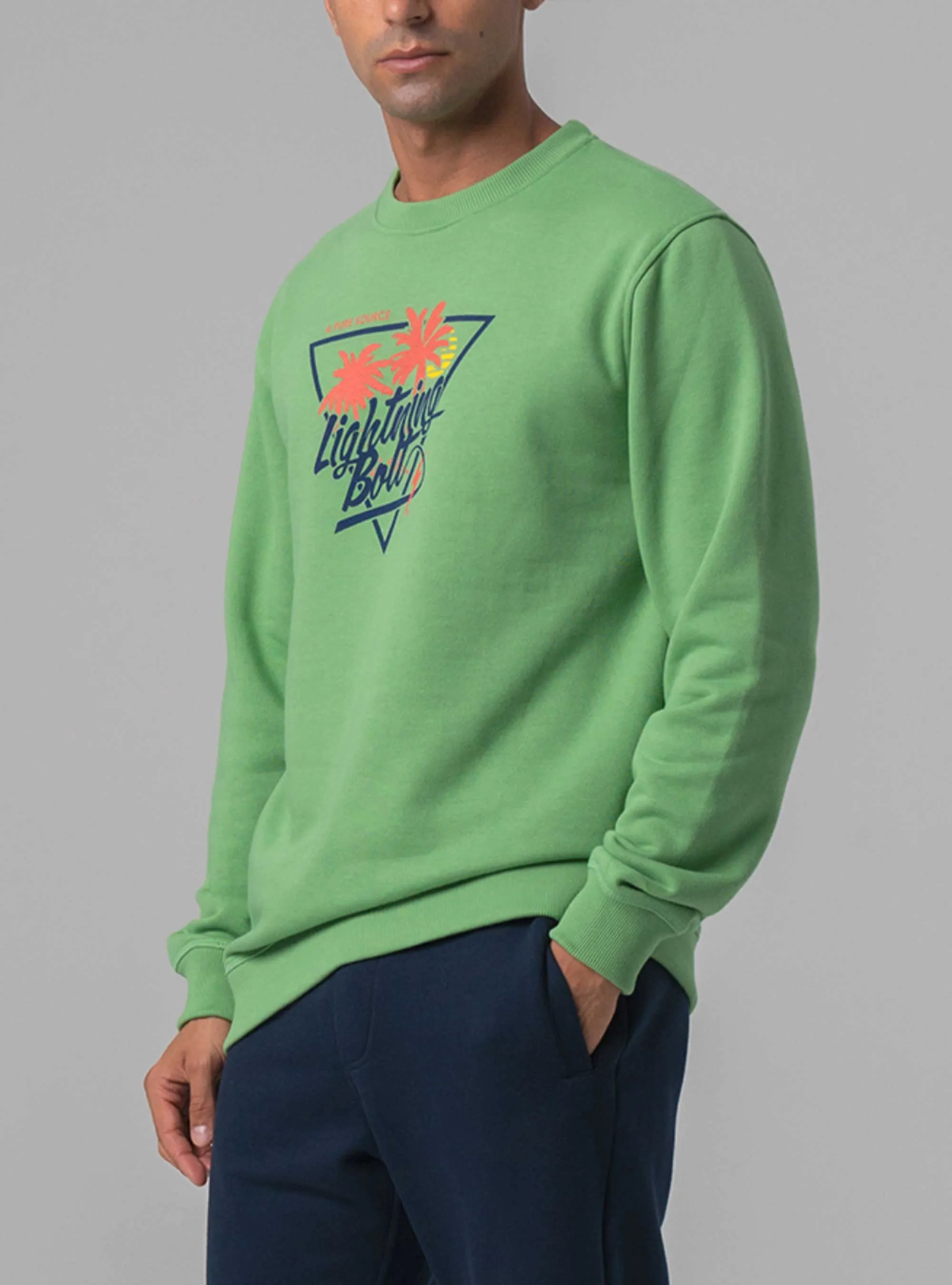 REGULAR SWEATSHIRT WITH FRONT PRINT