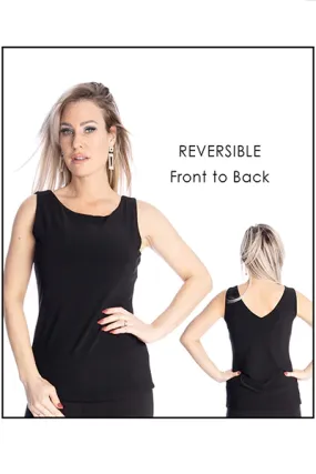 Reversible Black Tank Top