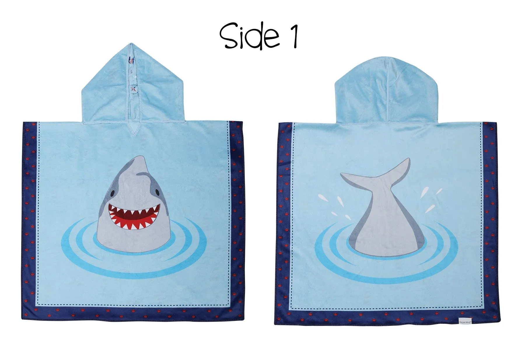 Reversible Kids Cover Up - Shark | Nautical