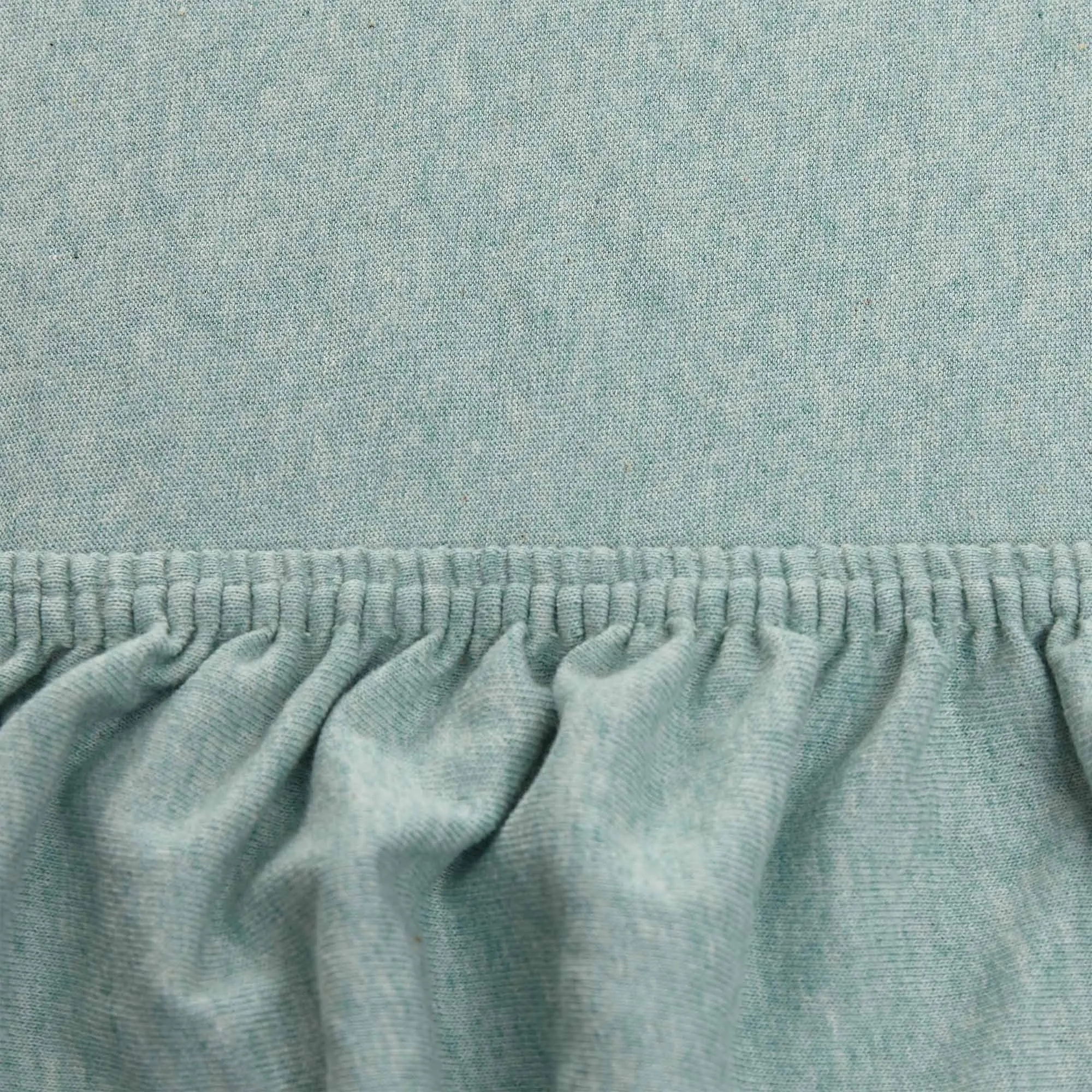 Sabugal Jersey Fitted Sheet [Light grey green melange]