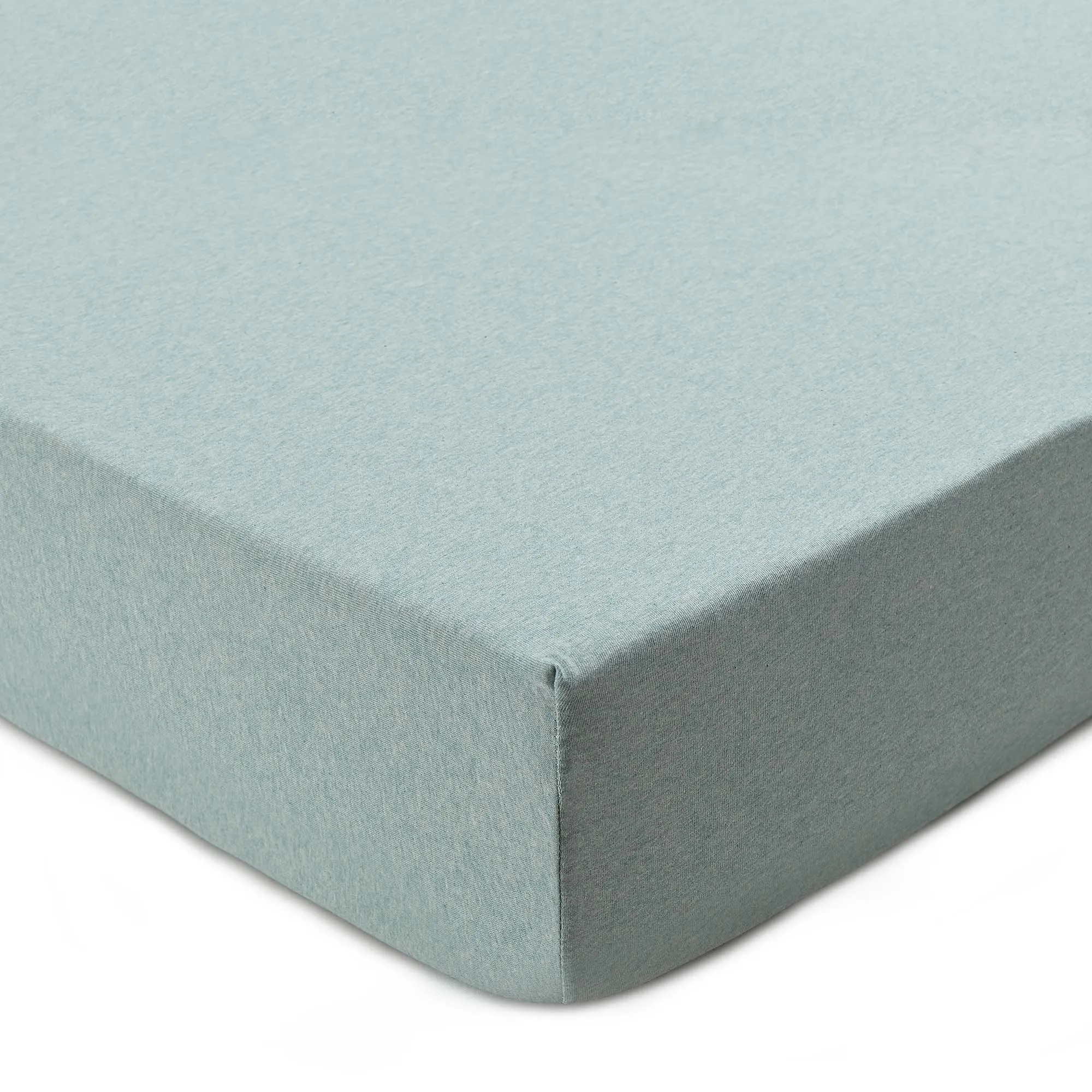 Sabugal Jersey Fitted Sheet [Light grey green melange]