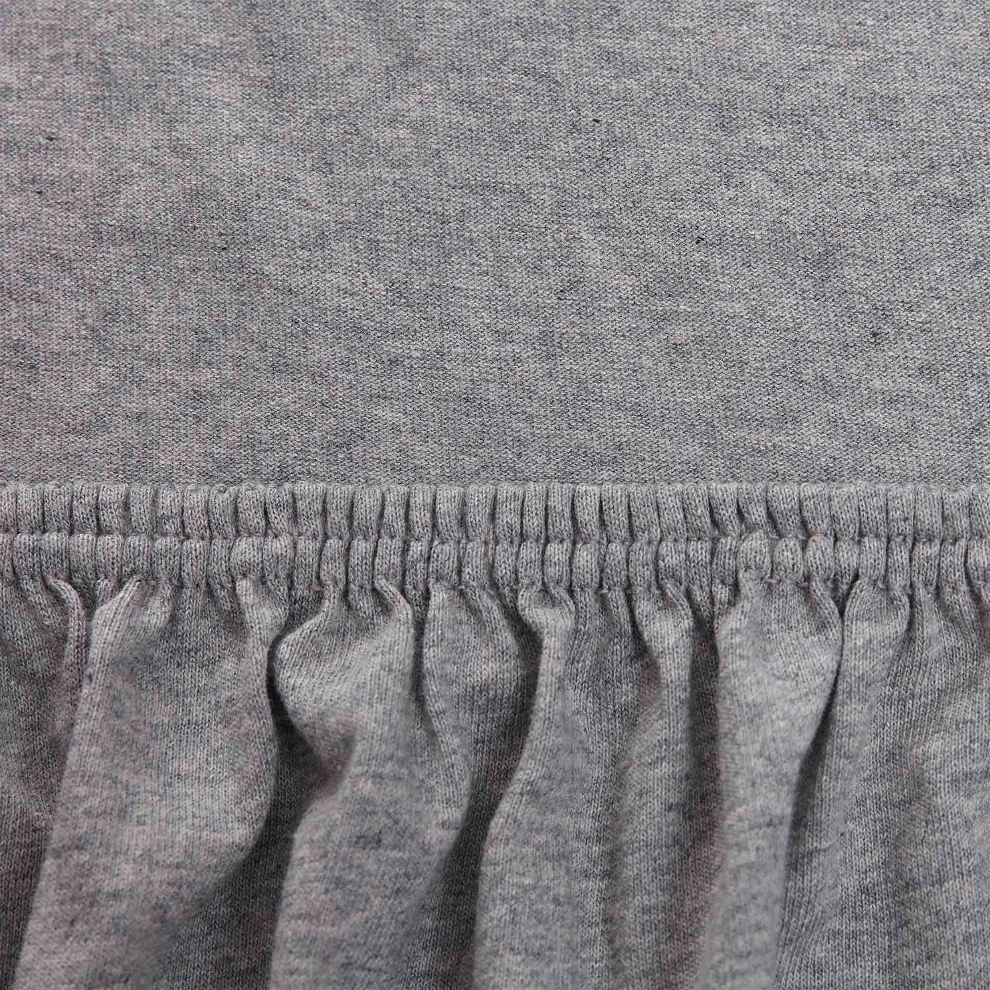 Sabugal Jersey Fitted Sheet [Light grey melange]