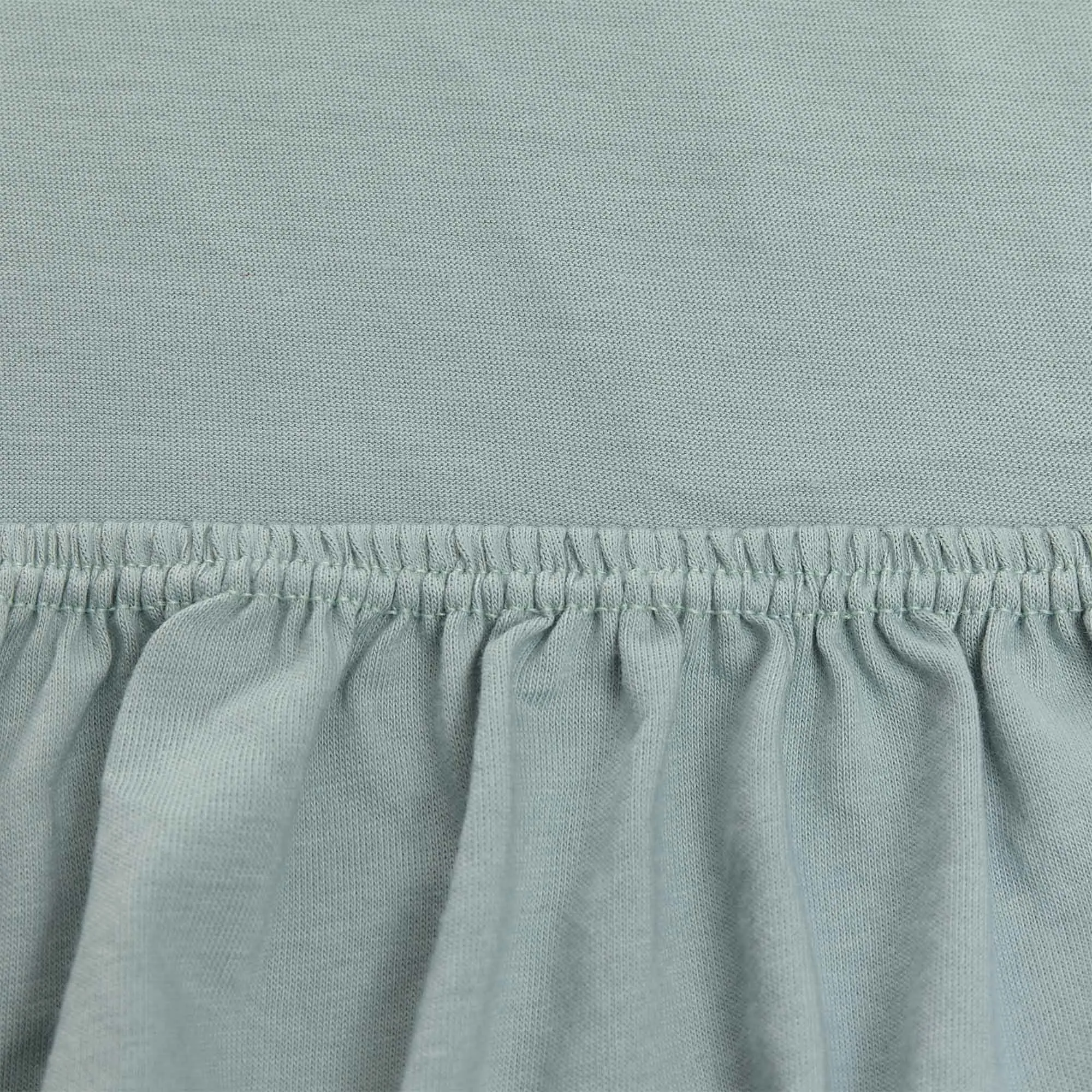 Samares Jersey Fitted Sheet [Light grey green]